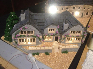 View A cake model of the Old Hall featured in a 2016 exhibition at the church of All Saints, Youlgreave